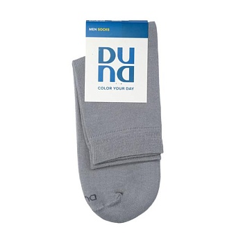 фото шкарпетки чоловічі duna 2246 високі, сірі, розмір 25-27