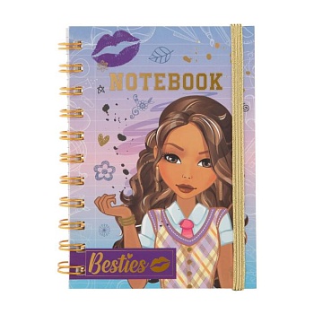 фото зошит besties notebook а6 фіолетовий, 60 аркушів, в лінію, від 3 років, 10.5*14.8 см (140016_2)