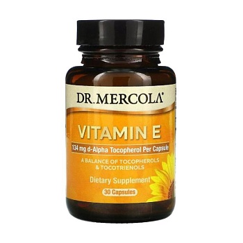 фото дієтична добавка вітаміни в капсулах dr. mercola вітамін e, vitamin e, 30 шт