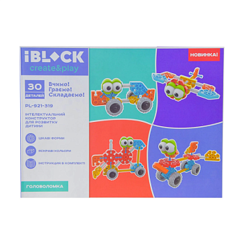 фото головоломка iblock create & play від 3 років, 30 деталей (pl-921-319)