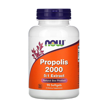 фото дієтична добавка в капсулах now foods propolis 2000 прополіс 2000, 90 шт