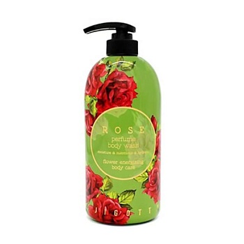 фото парфумований гель для душу jigott rose perfume body wash троянда, 750 мл