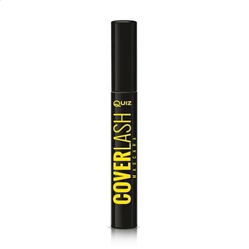 фото туш для вій quiz cosmetics cover lash mascara black, 5.5 мл