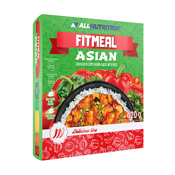 фото протеїнова страва швидкого приготування allnutrition fitmeal asian, 420 г